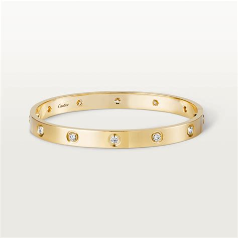 10 diamond cartier love bracelet|love bracelet full diamond.